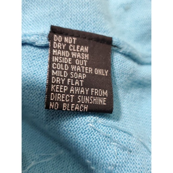 Berek by Takako Sakon XL Button Down Light Blue Sequins Beaded Cardigan Sweater - Picture 11 of 13